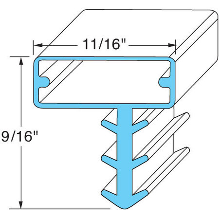 Kolpak Door Gasket - 36-1/4" X 79" For  - Part# Klp25567-1075 KLP25567-1075